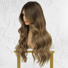 Brown Ombre Human Hair Lace Front Wig - Milk & Honey Wigs