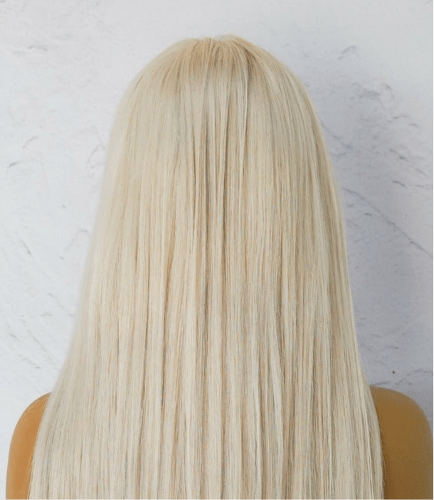 CLEO Platinum White Blonde Human Hair Medical Cap Wig 16” ** READY TO SHIP ** - Milk & Honey Wigs