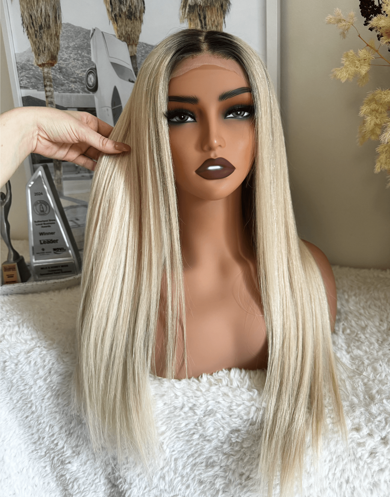 ELLA MAE Human Hair Lace Front Wig ** READY TO SHIP ** - Milk & Honey Wigs