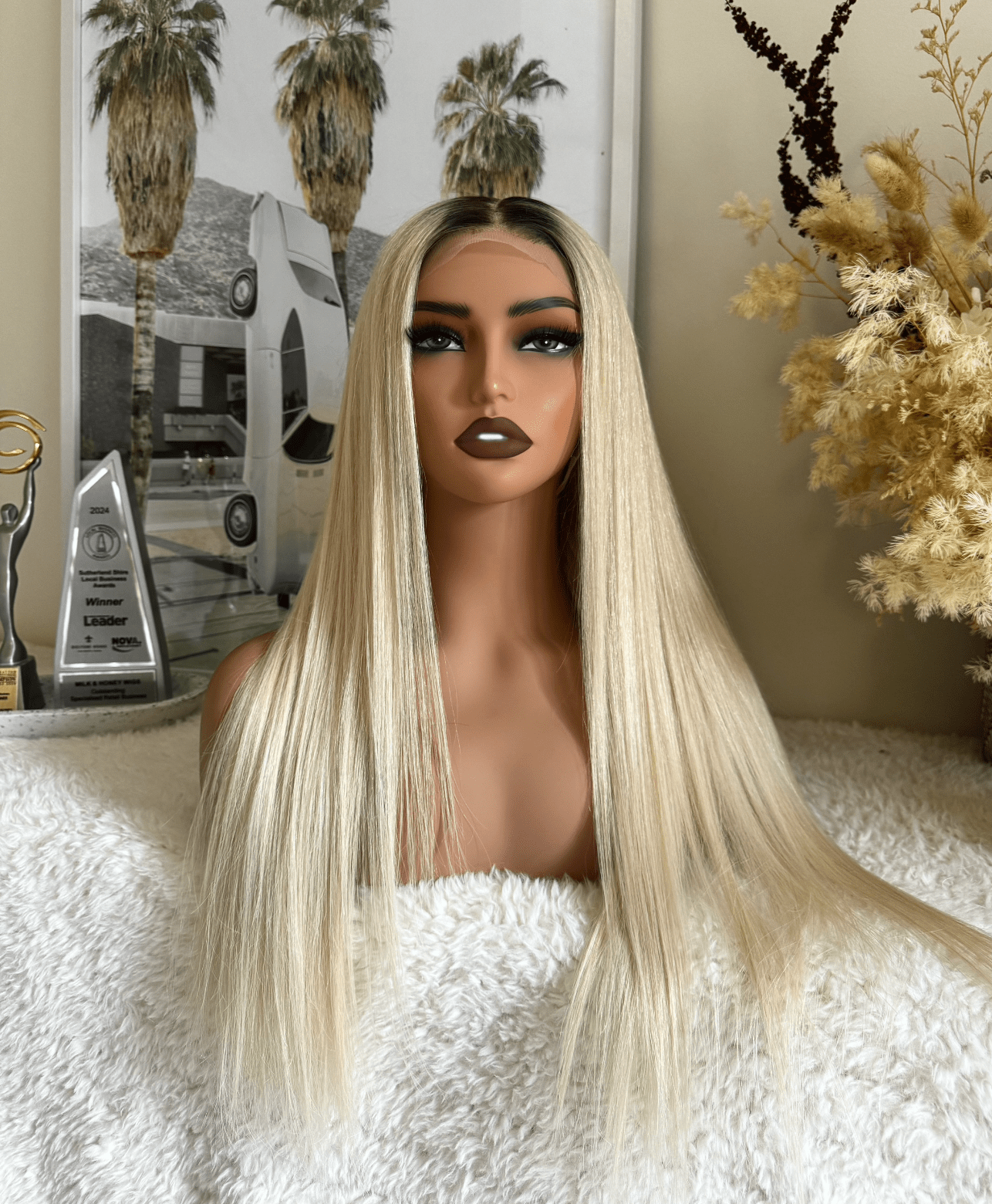 ELLA MAE Human Hair Lace Front Wig ** READY TO SHIP ** - Milk & Honey Wigs