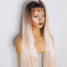 ESTELLE Brown Ombre Up Do Lace Front Wig - Milk & Honey Wigs