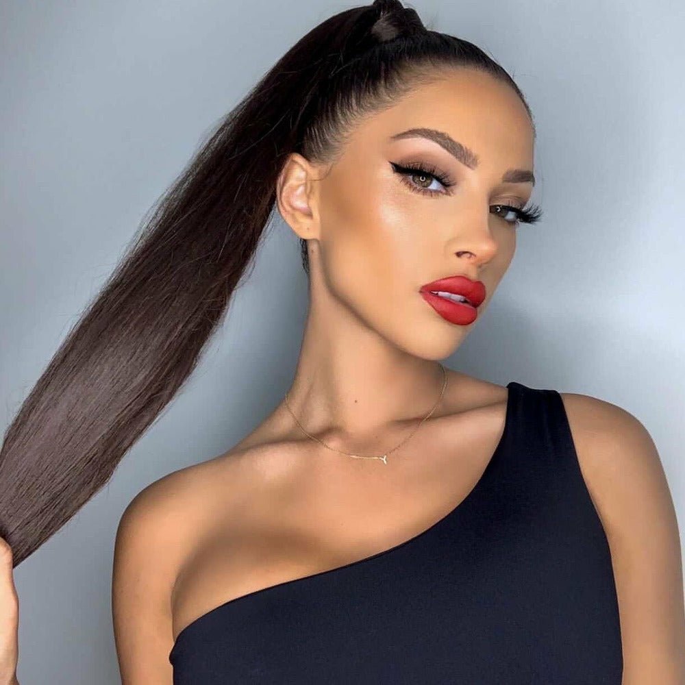ICON Synthetic 32” Straight Ponytail - Milk & Honey Wigs