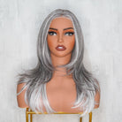 JEAN Ash Grey ( Salt & Pepper ) 13X6 Lace Front Wig - Milk & Honey Wigs