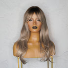 JOSIE Ombre Ash Blonde Fringe Wig - Milk & Honey Wigs