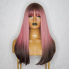 KAIA Ombre Pink Fringe Wig - Milk & Honey Wigs