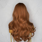 LAUREN Caramel Brown Fringe Wig - Milk & Honey Wigs