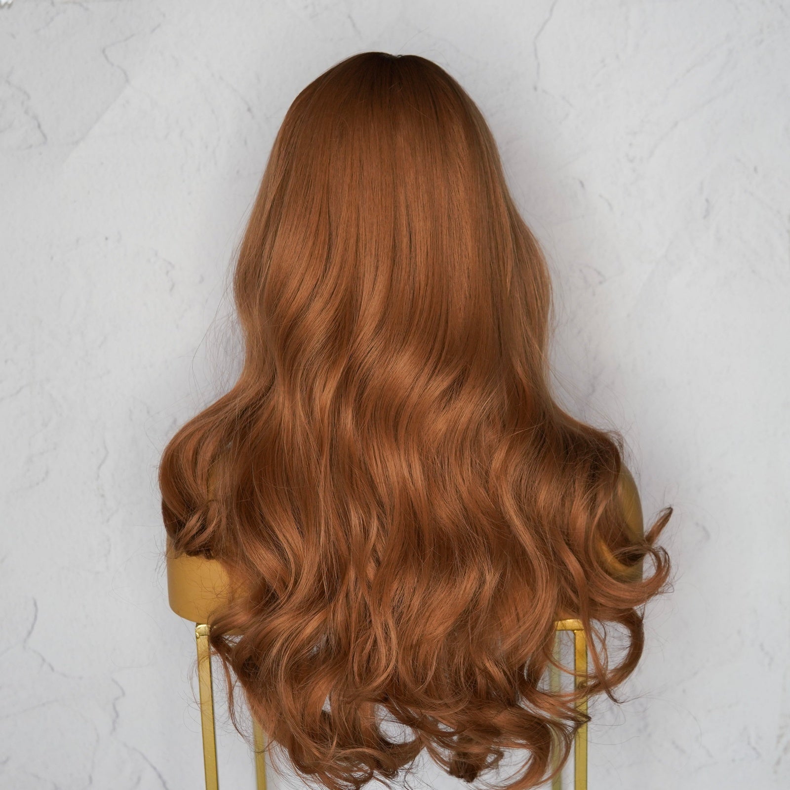 LAUREN Caramel Brown Fringe Wig - Milk & Honey Wigs