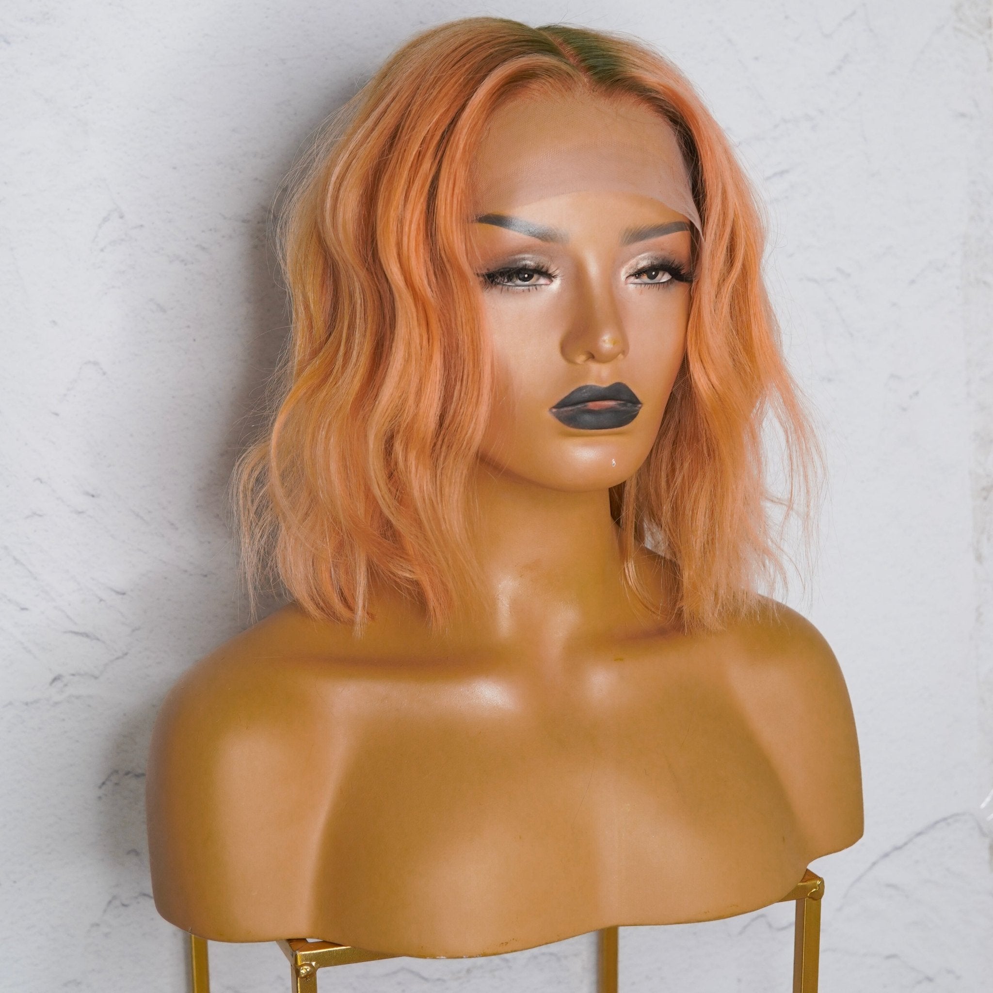 PEACHY Human Hair Lace Front Wig ** READY TO SHIP ** - Milk & Honey Wigs