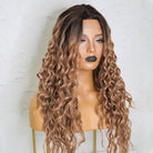 TEGAN Caramel Curly Lace Front Wig - Milk & Honey Wigs
