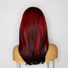 VALENTINA Ombre Red Fringe Wig - Milk & Honey Wigs
