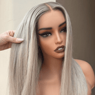 WINNY Ash Blonde Human Hair Lace Front Wig ** READY TO SHIP ** - Milk & Honey Wigs