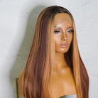 ALICIA Ombre Ginger Lace Front Wig - Milk & Honey Wigs