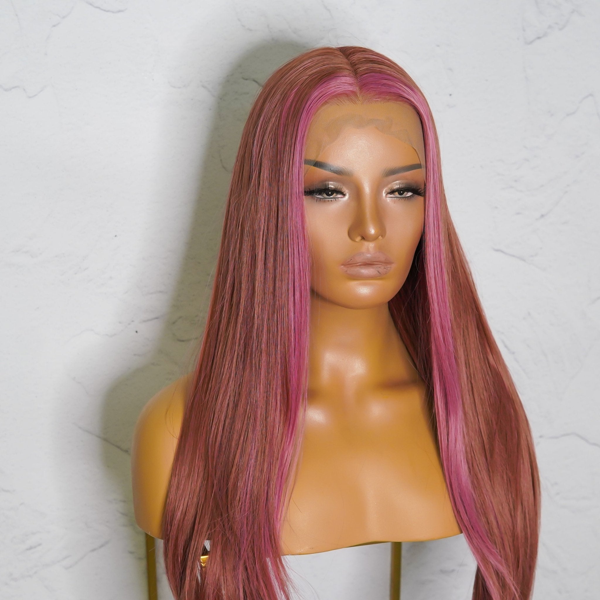 ALICIA Ombre Mauve Lace Front Wig - Milk & Honey Wigs