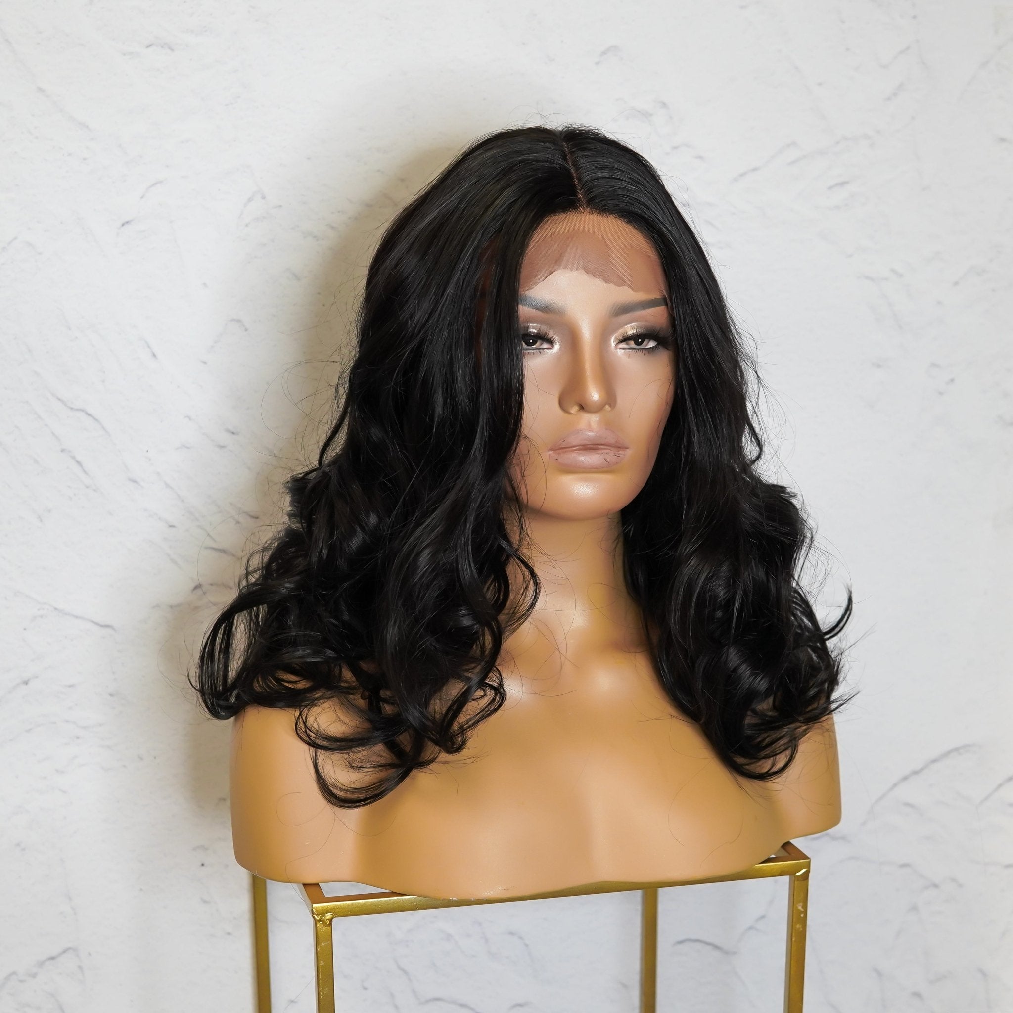 ANIKA Black Lace Front Wig - Milk & Honey Wigs
