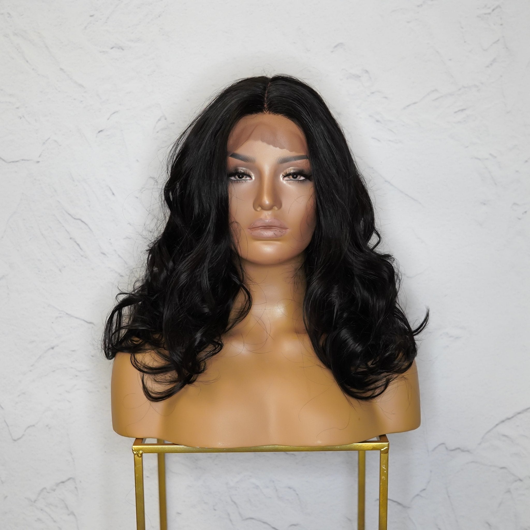 ANIKA Black Lace Front Wig - Milk & Honey Wigs