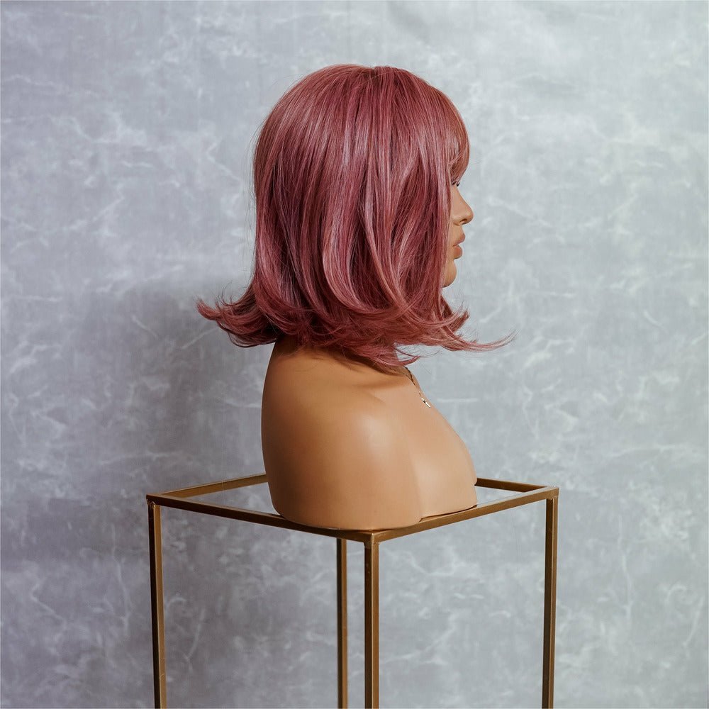 ANIME Mauve Fringe Wig | RAINBOW WIGS | COLOURFUL WIGS | WIGS ONLINE | WIGS AUSTRALIA 