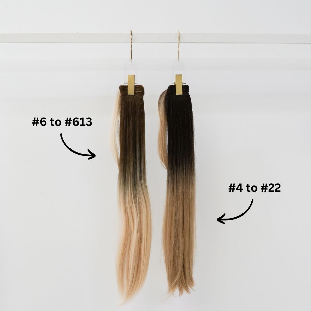 APRYL Synthetic 26” Ombre Straight Ponytail - Milk & Honey