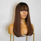ASHLEY Brown 18" Fringe Wig - Milk & Honey Wigs