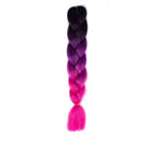 BLACK | DEEP PINK | HOT PINK OMBRÉ 24" - Milk & Honey Wigs