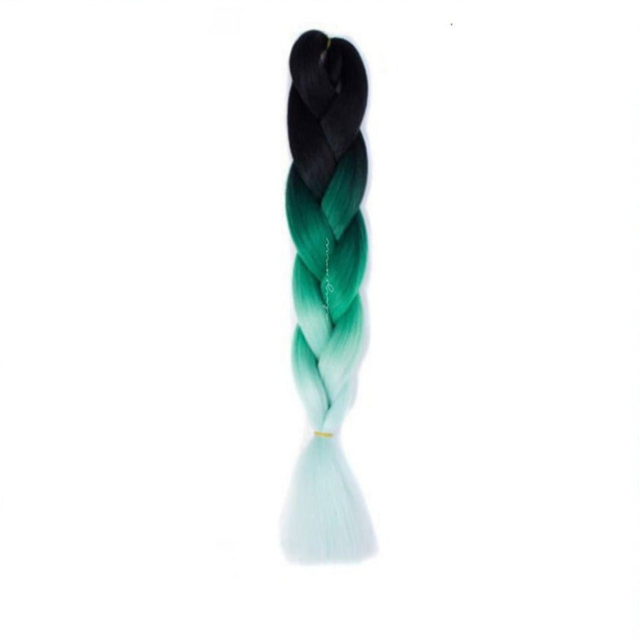 BLACK | GREEN | MINT OMBRÉ 24"