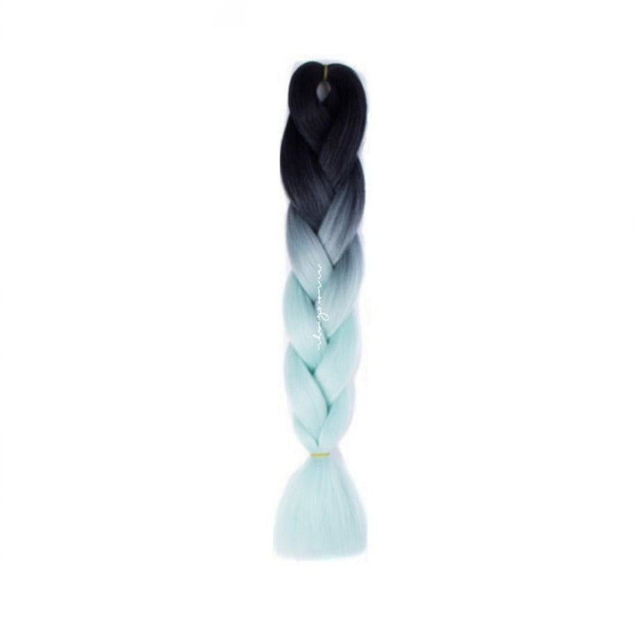 BLACK | MINT OMBRÉ 24"