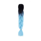 BLACK | OCEAN BLUE OMBRÉ 24" - Milk & Honey Wigs