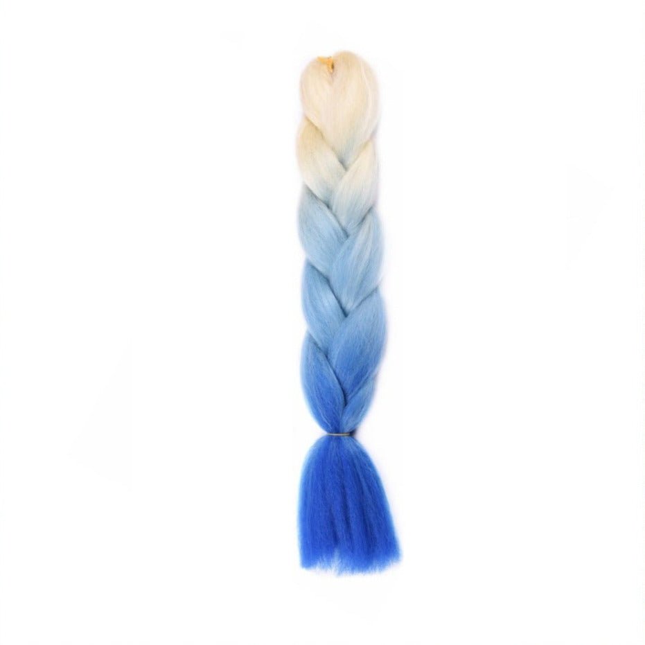 BLONDE | AQUA | NAVY OMBRÉ 24" - Milk & Honey Wigs