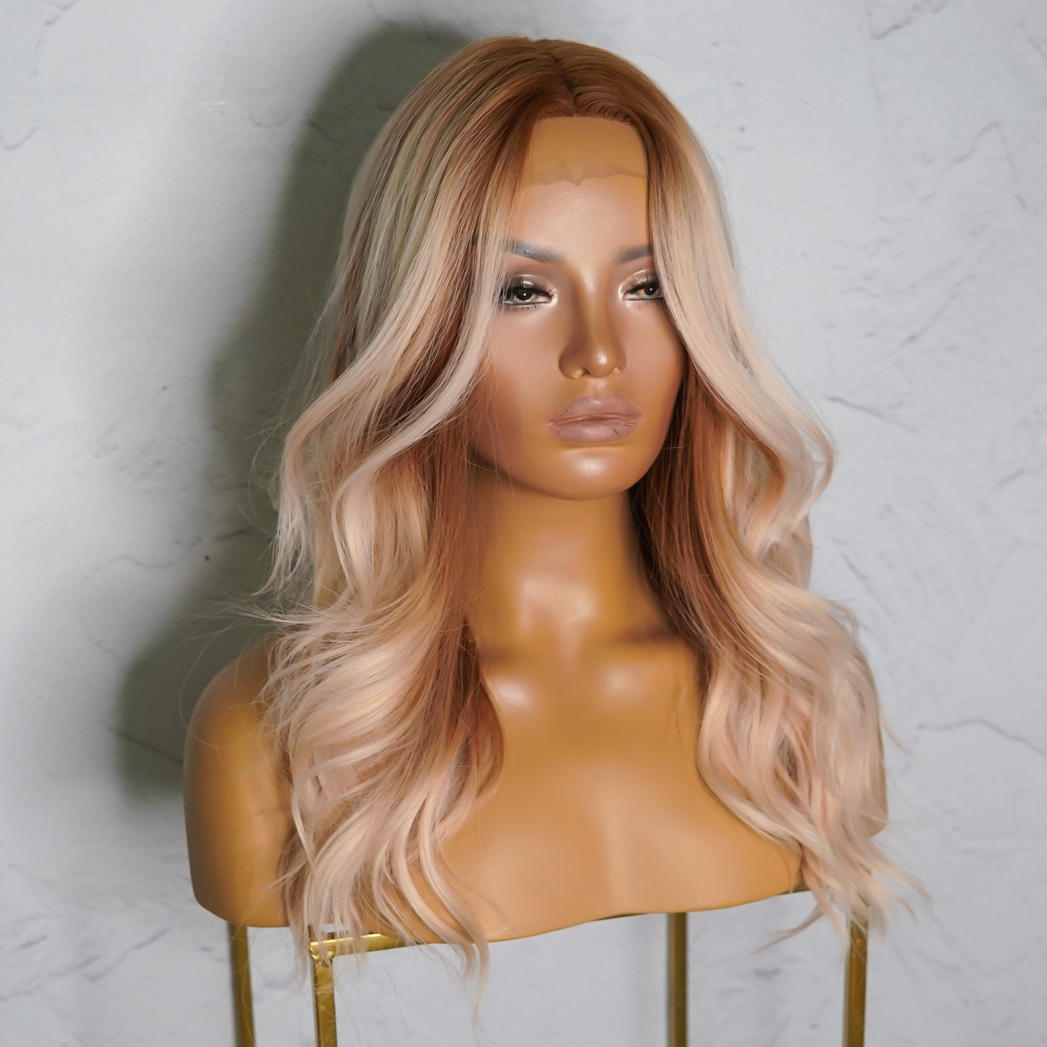 BROOKE Ombre Copper Lace Front Wig - Milk & Honey
