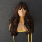 CAPRI Dark Brown Fringe Wig - Milk & Honey