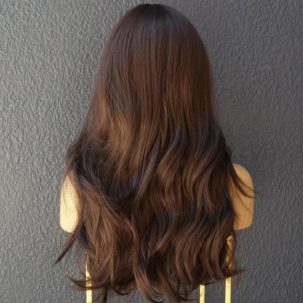 CAPRI Dark Brown Fringe Wig - Milk & Honey