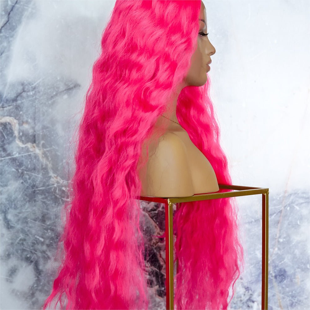 CARDI 40" Neon Pink Lace Front Wig - Milk & Honey
