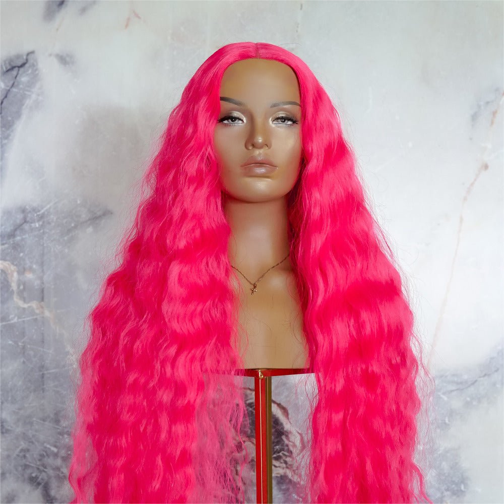 CARDI 40" Neon Pink Lace Front Wig - Milk & Honey