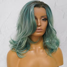 CAROLINE Ombre Blue Lace Front Wig - Milk & Honey