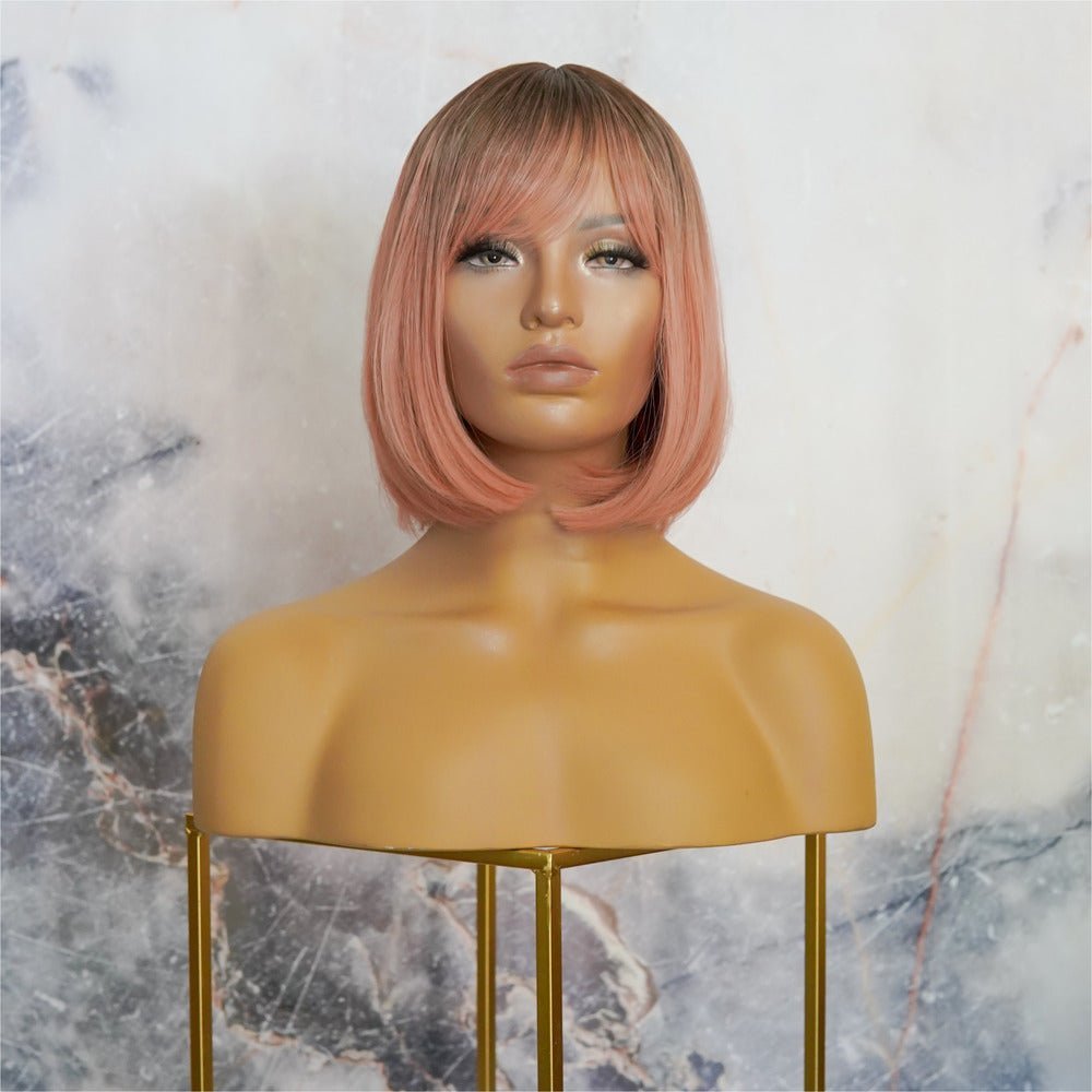 CHANEL Pink Ombre Fringe Wig - Milk & Honey Wigs