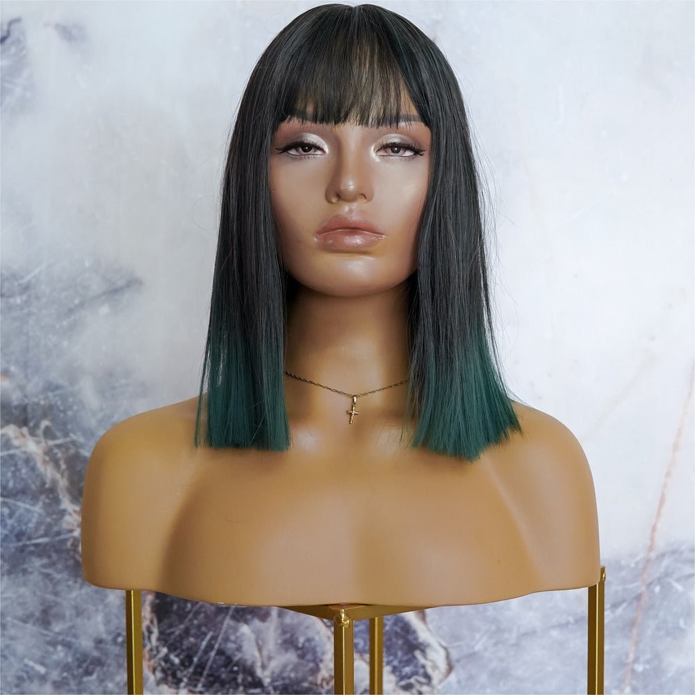 CHLOE Green Fringe Wig - Milk & Honey