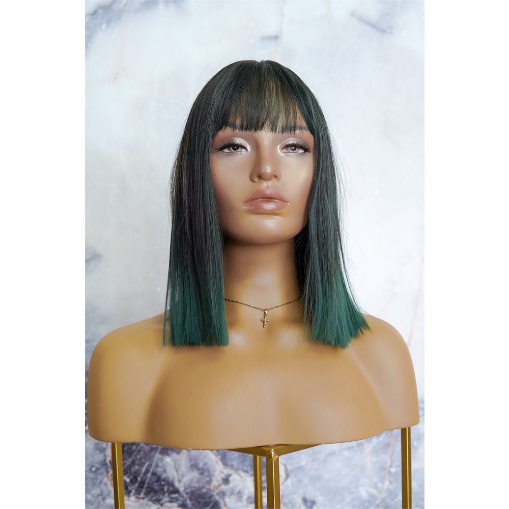 CHLOE Green Fringe Wig - Milk & Honey