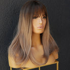 CLARA Ombre Brown Fringe Wig - Milk & Honey