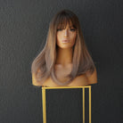 CLARA Ombre Brown Fringe Wig - Milk & Honey