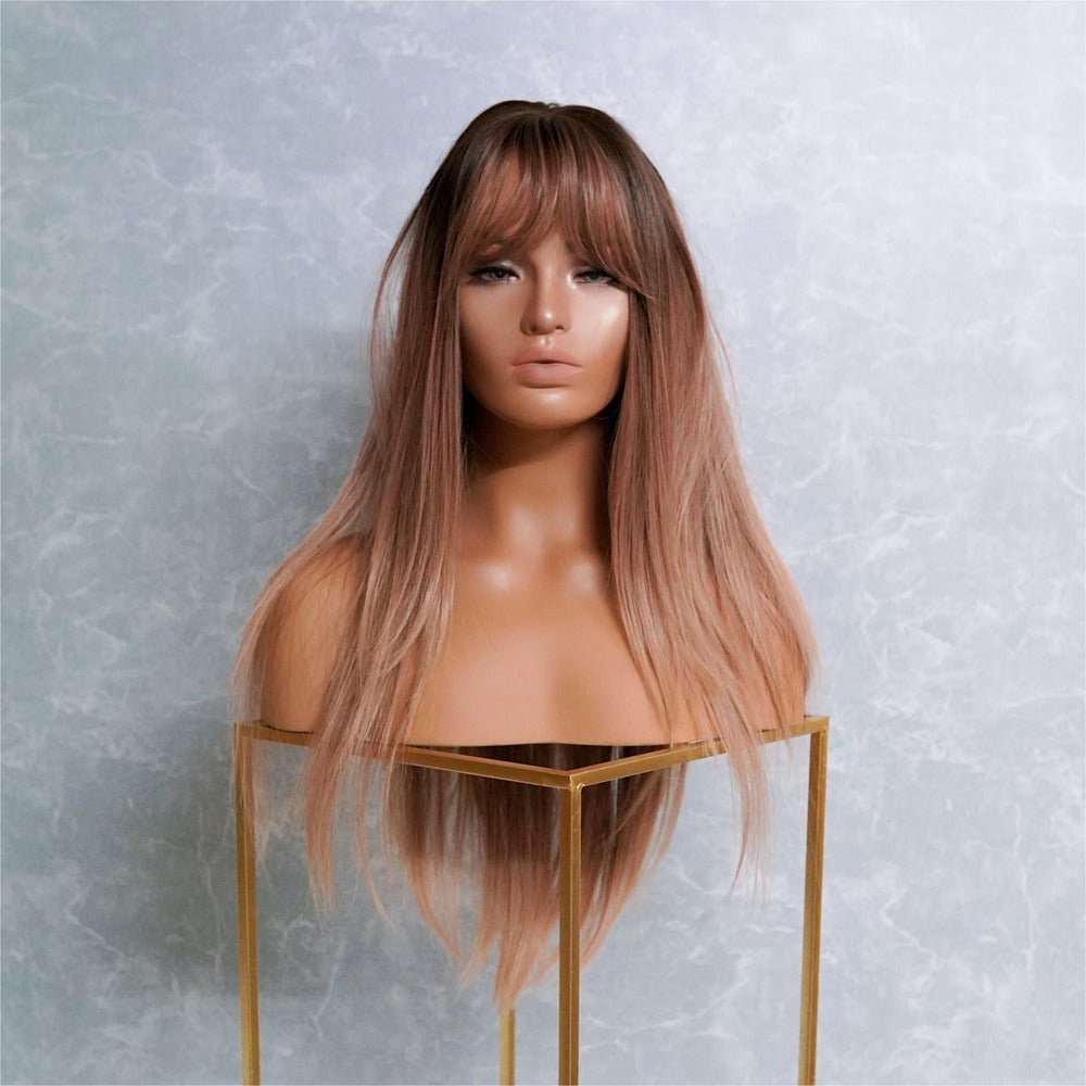COOPER Brown Ombre Fringe Wig - Milk & Honey