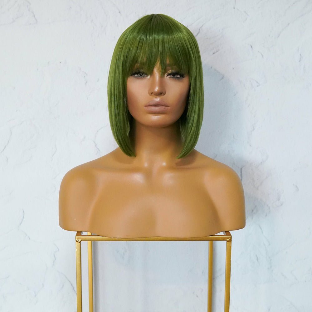 COURTNEY Green Fringe Wig - Milk & Honey