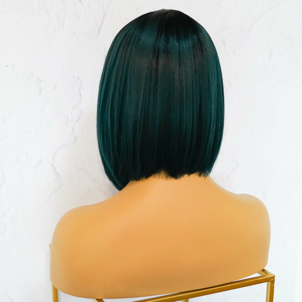 COURTNEY Teal Fringe Wig - Milk & Honey