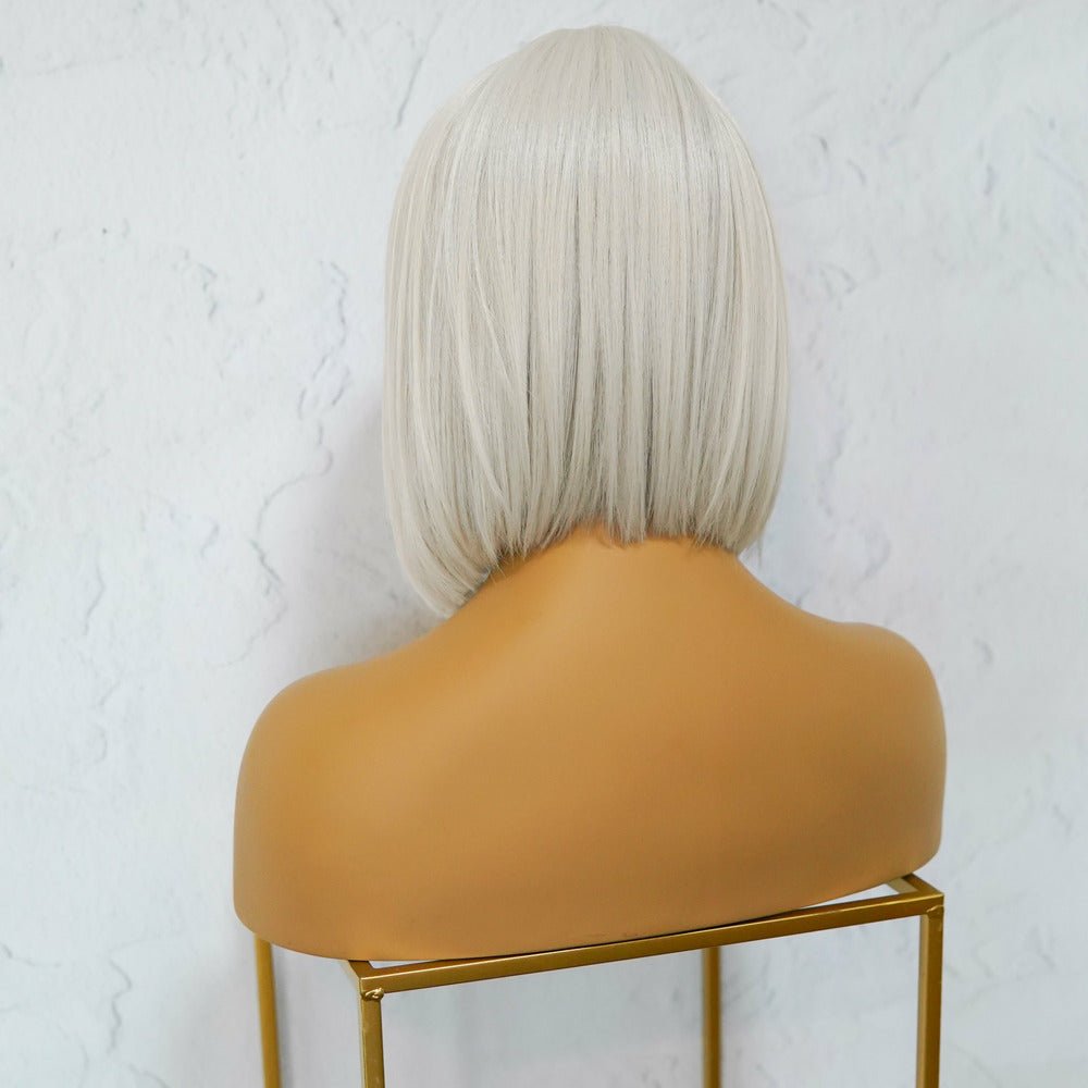 COURTNEY White Blonde Fringe Wig - Milk & Honey