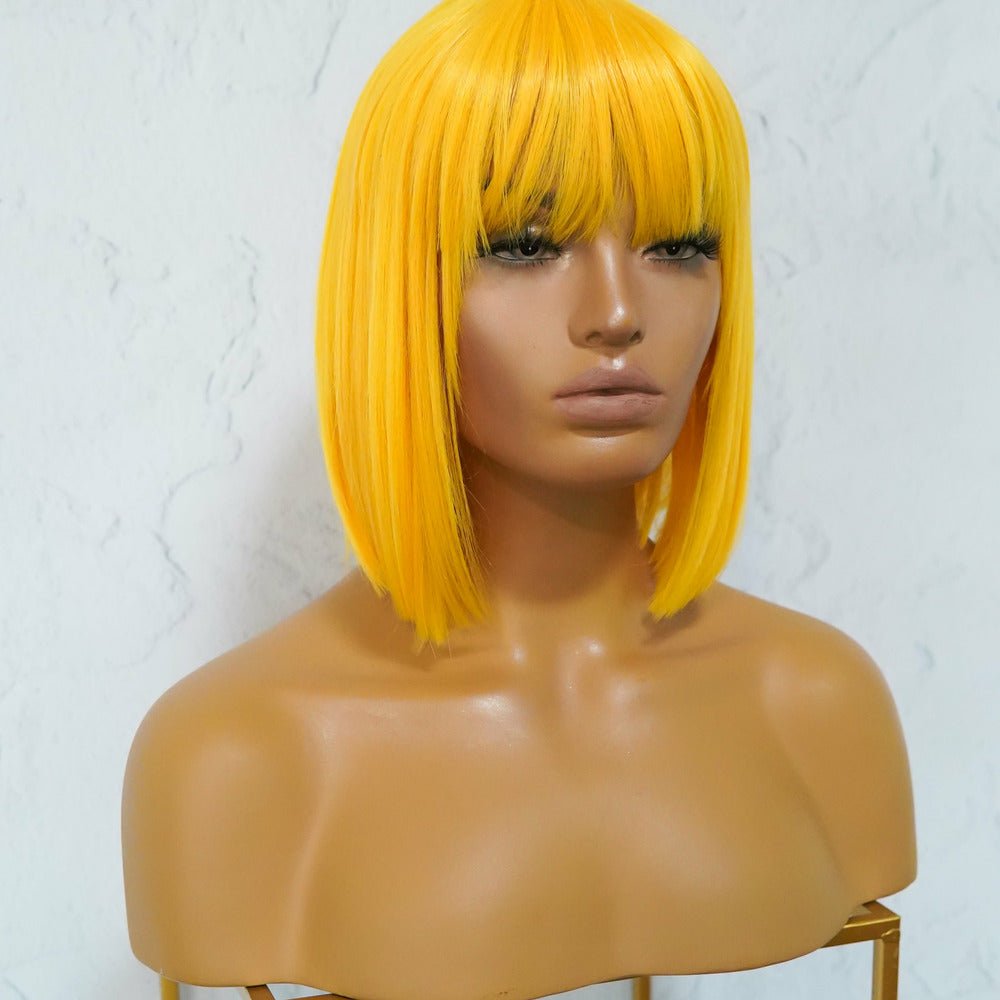 COURTNEY Yellow Fringe Wig - Milk & Honey