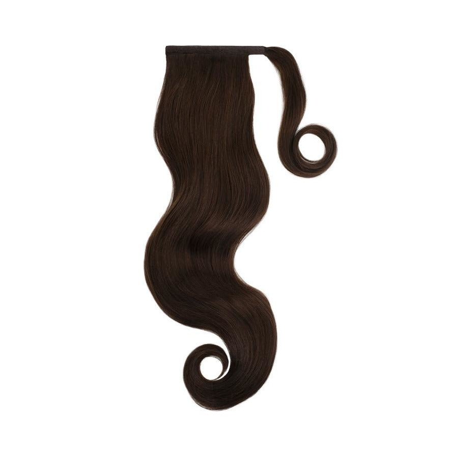 DARKEST BROWN Remy Human Hair Ponytail - Milk & Honey