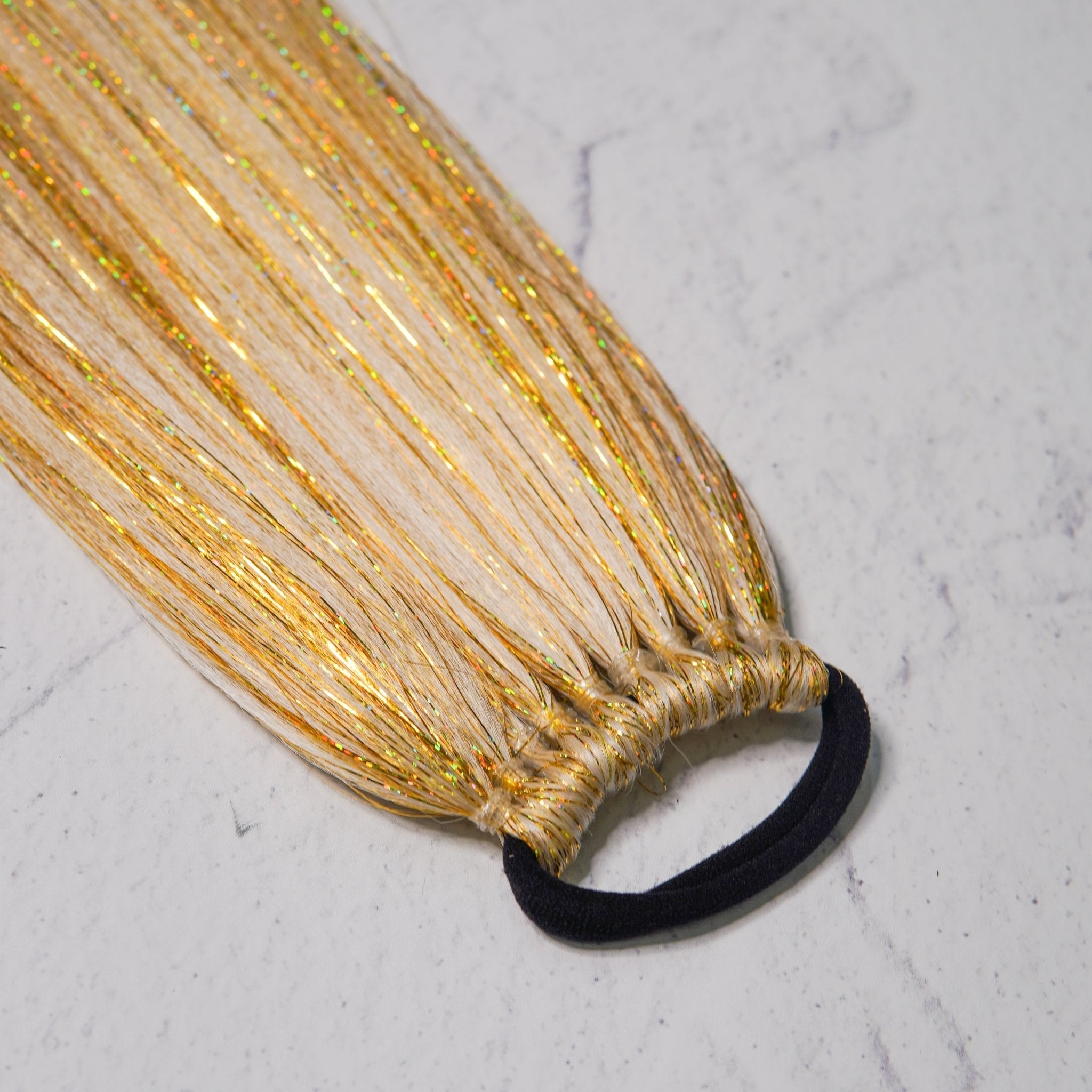 EASY BRAID ™ GOLD GLITTER Extension - Milk & Honey Wigs