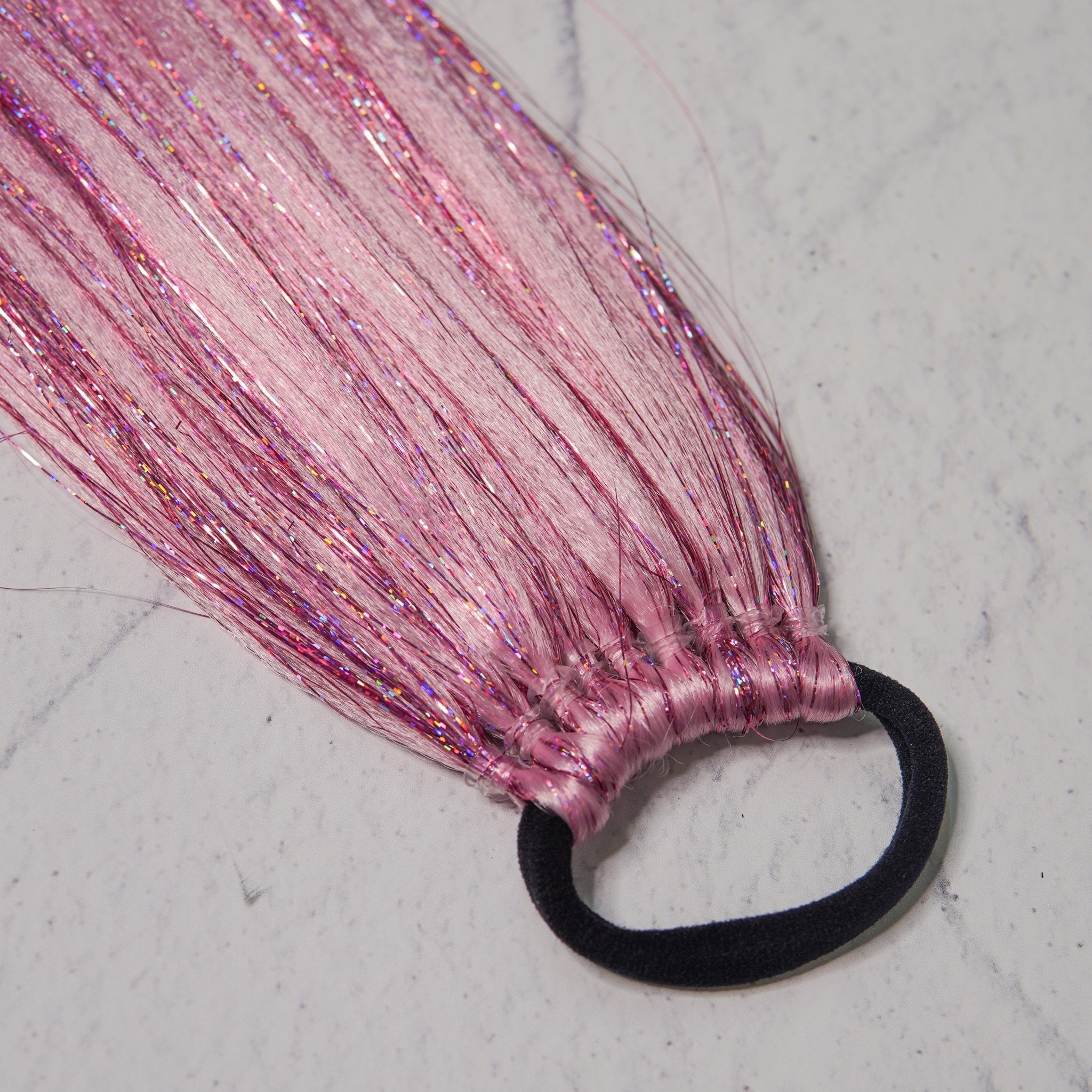 EASY BRAID ™ PINK GLITTER Extension - Milk & Honey Wigs