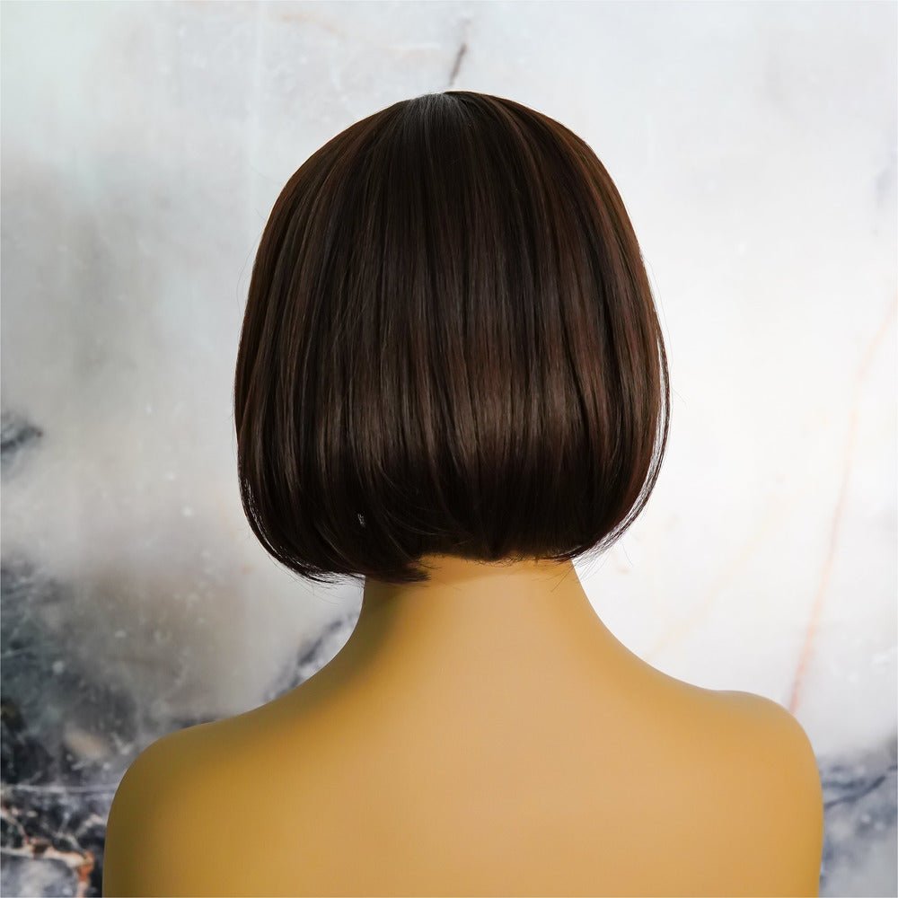 ELLE Dark Brown Fringe Wig - Milk & Honey