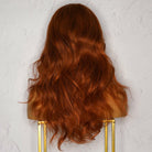 ERIKA Red Human Hair Lace Front Wig - Milk & Honey