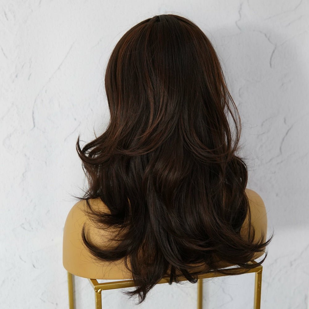 EZRA Dark Brown Fringe Wig - Milk & Honey