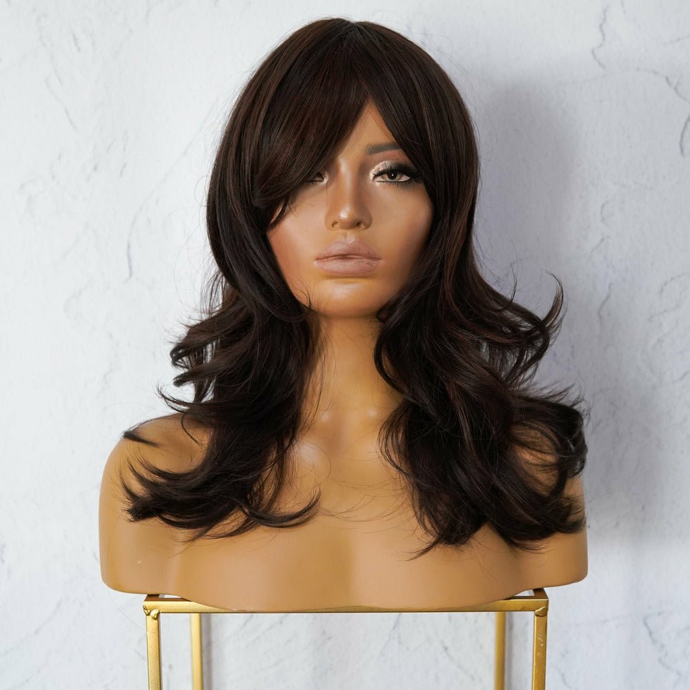 EZRA Dark Brown Fringe Wig - Milk & Honey